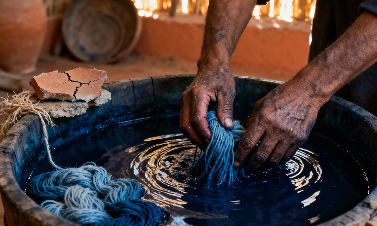 The Living Blue: Morocco’s Indigo Dyeing Tradition