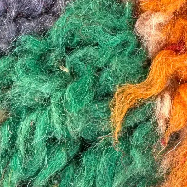 A color swatch labeled Medium Green from the Boujad product line, showing a rich, earthy green tone.