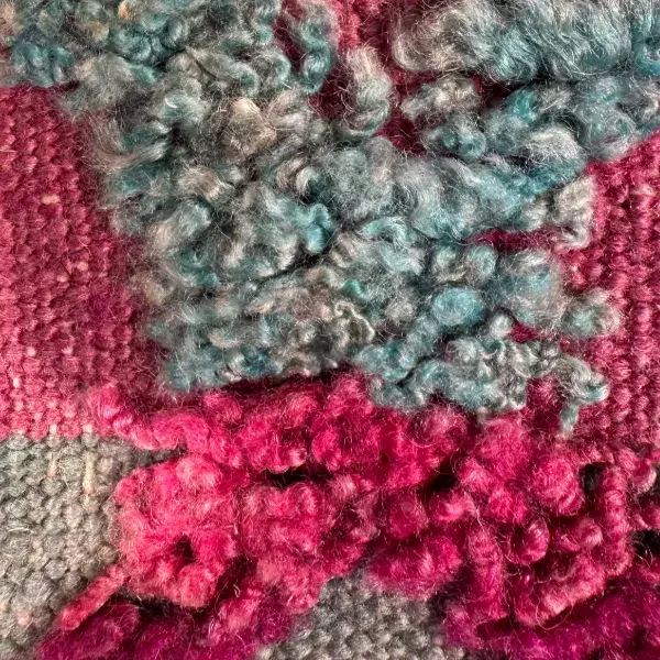 Slate gray zigzag rug color swatch